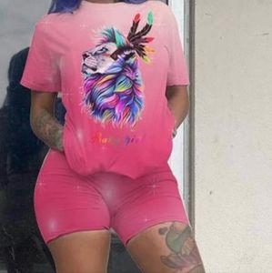 2 piece biker short set